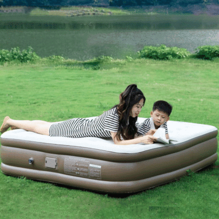 Inflatable Queen Size Airbed Mattress with Inbuilt Pump