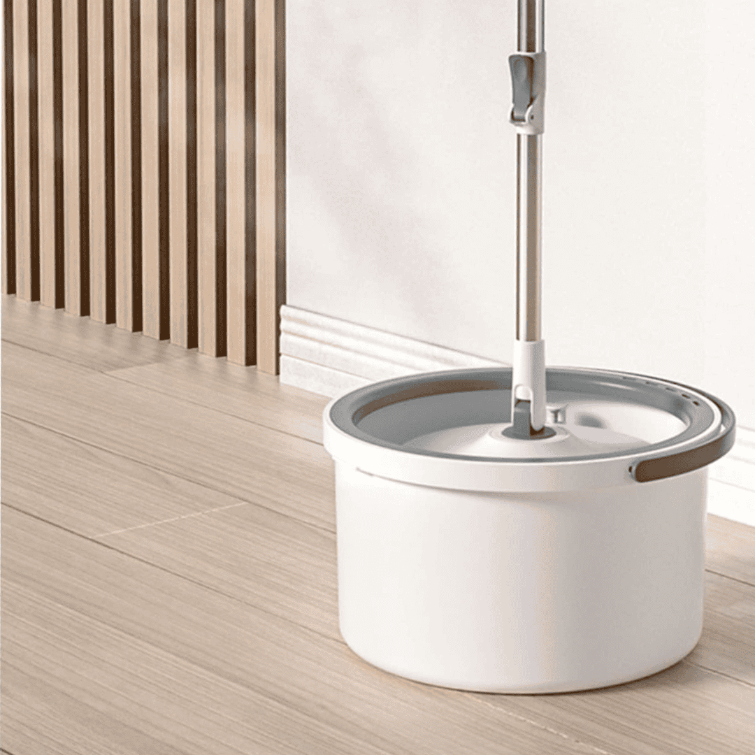Hand-Free 360° Spin Mop with Bucket