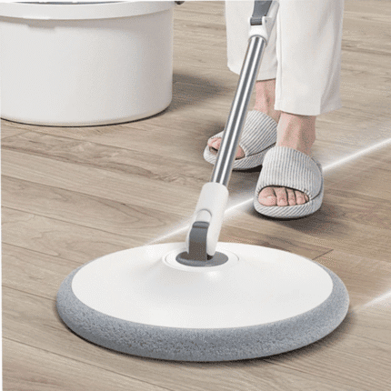 Hand-Free 360° Spin Mop with Bucket