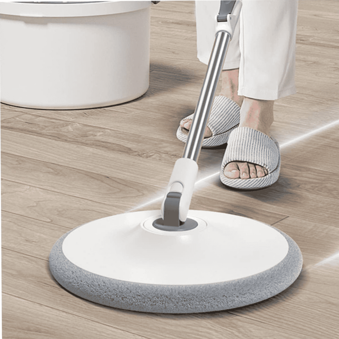Hand-Free 360° Spin Mop with Bucket