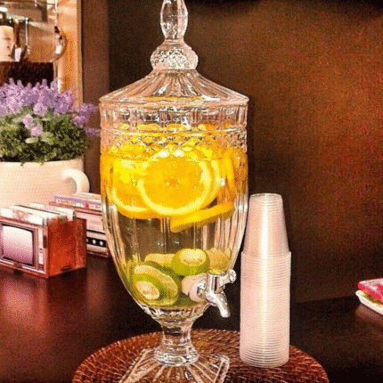 5LDD Glass Crystal Juice Dispenser