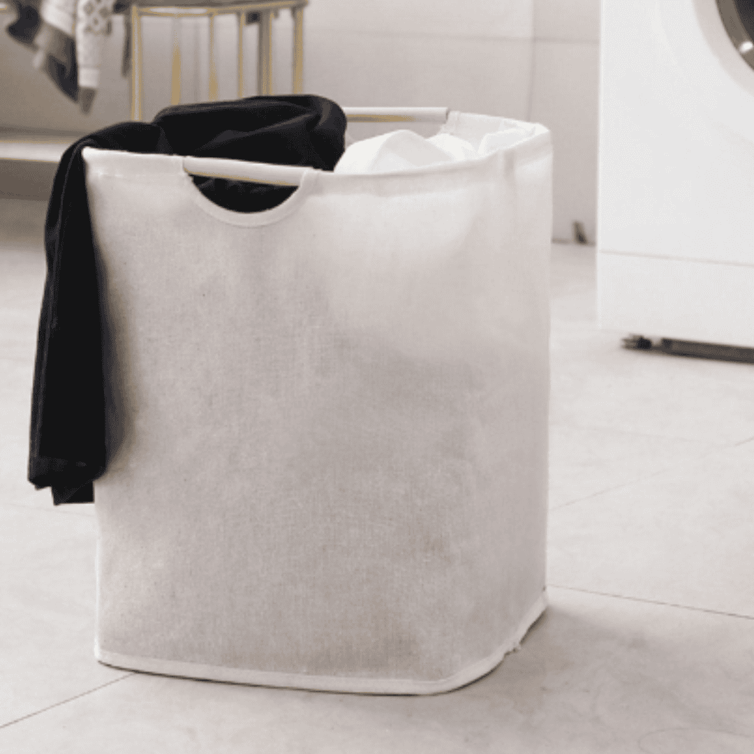 Large Capacity Laundry Hamper with Bamboo Handles