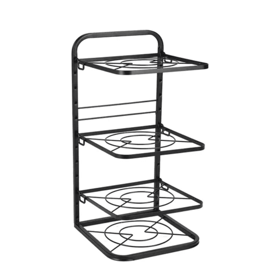 4 Layer Adjustable Pots Rack