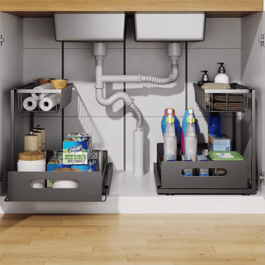 2-Tier Multipurpose Organizer with Slide Rails