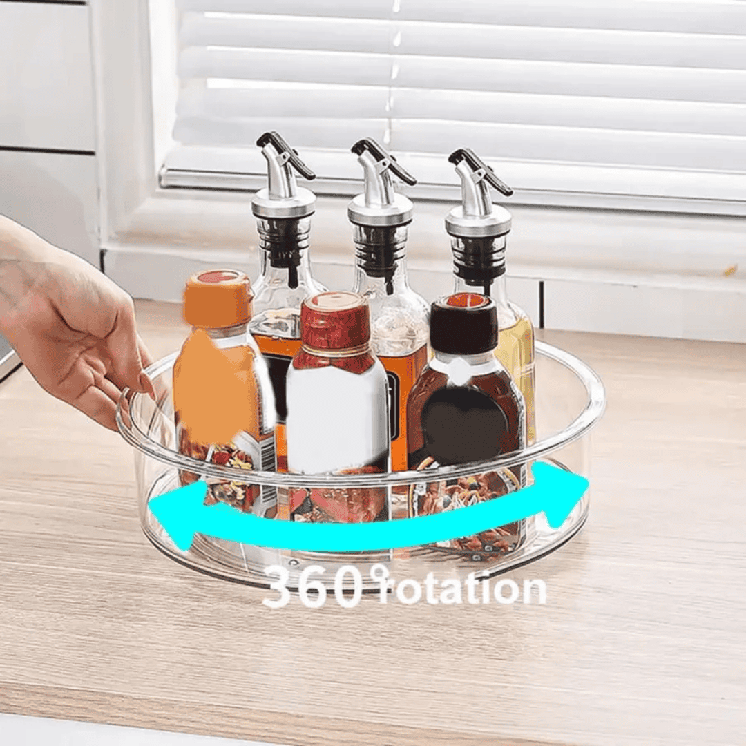 Acrylic Multipurpose Rotating Organizer Turntable