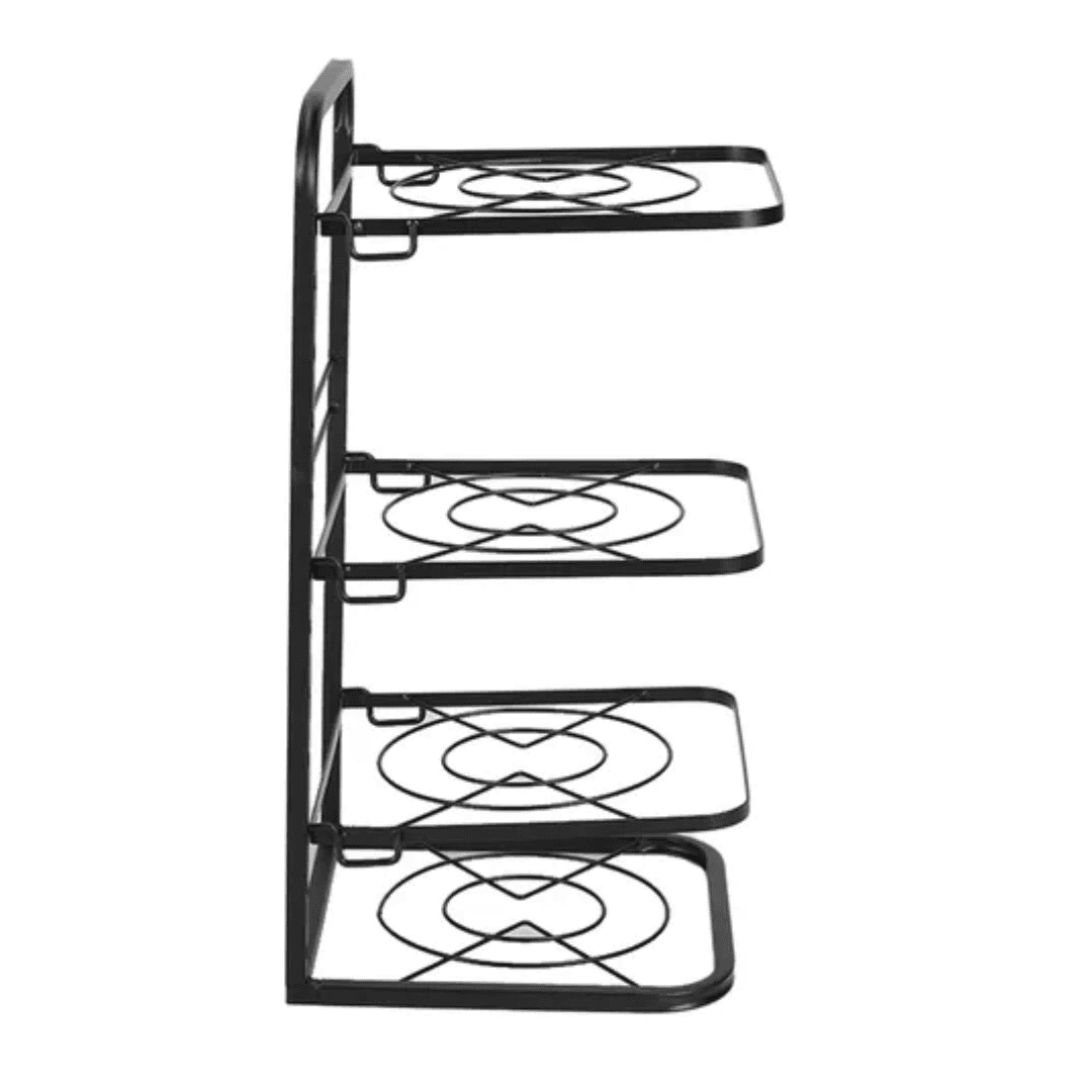 4 Layer Adjustable Pots Rack