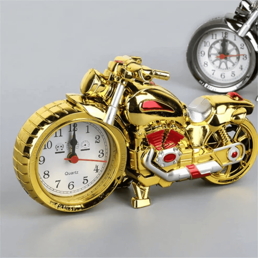 Creative Retro Motorcycle Model Alarm Clock