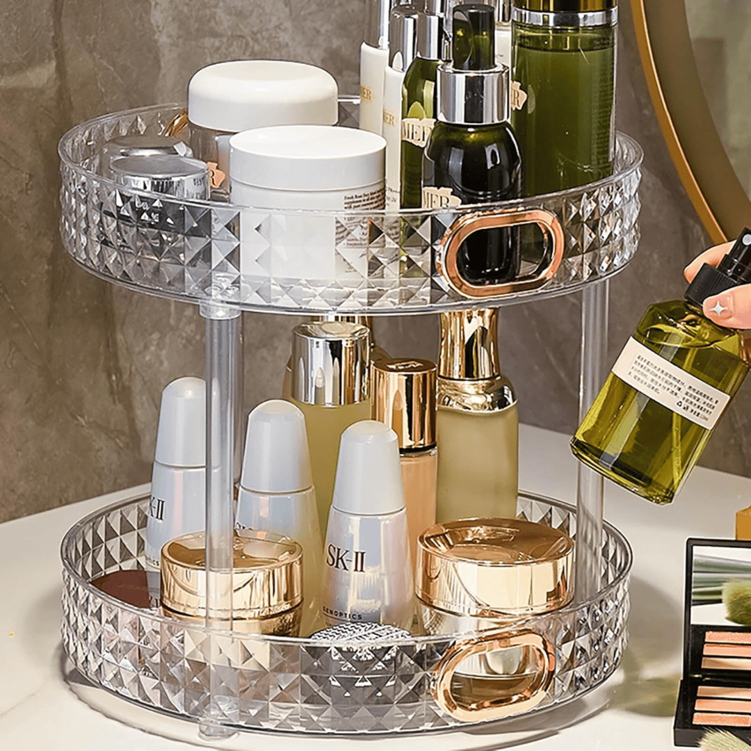 Diamond Acrylic Rotating Lazy Susan