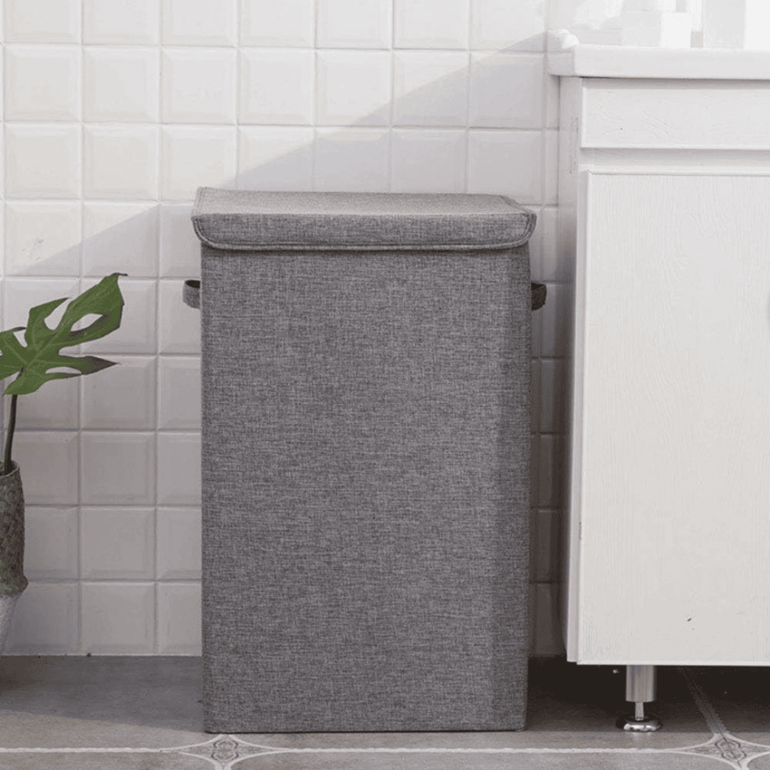 Cotton Laundry Basket with Cover