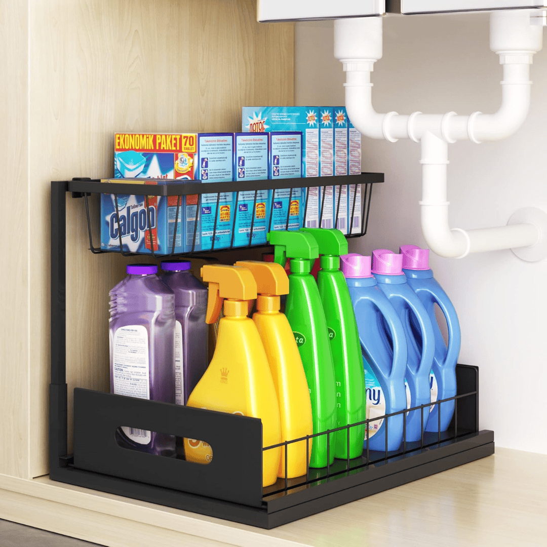 2-Tier Multipurpose Organizer with Slide Rails