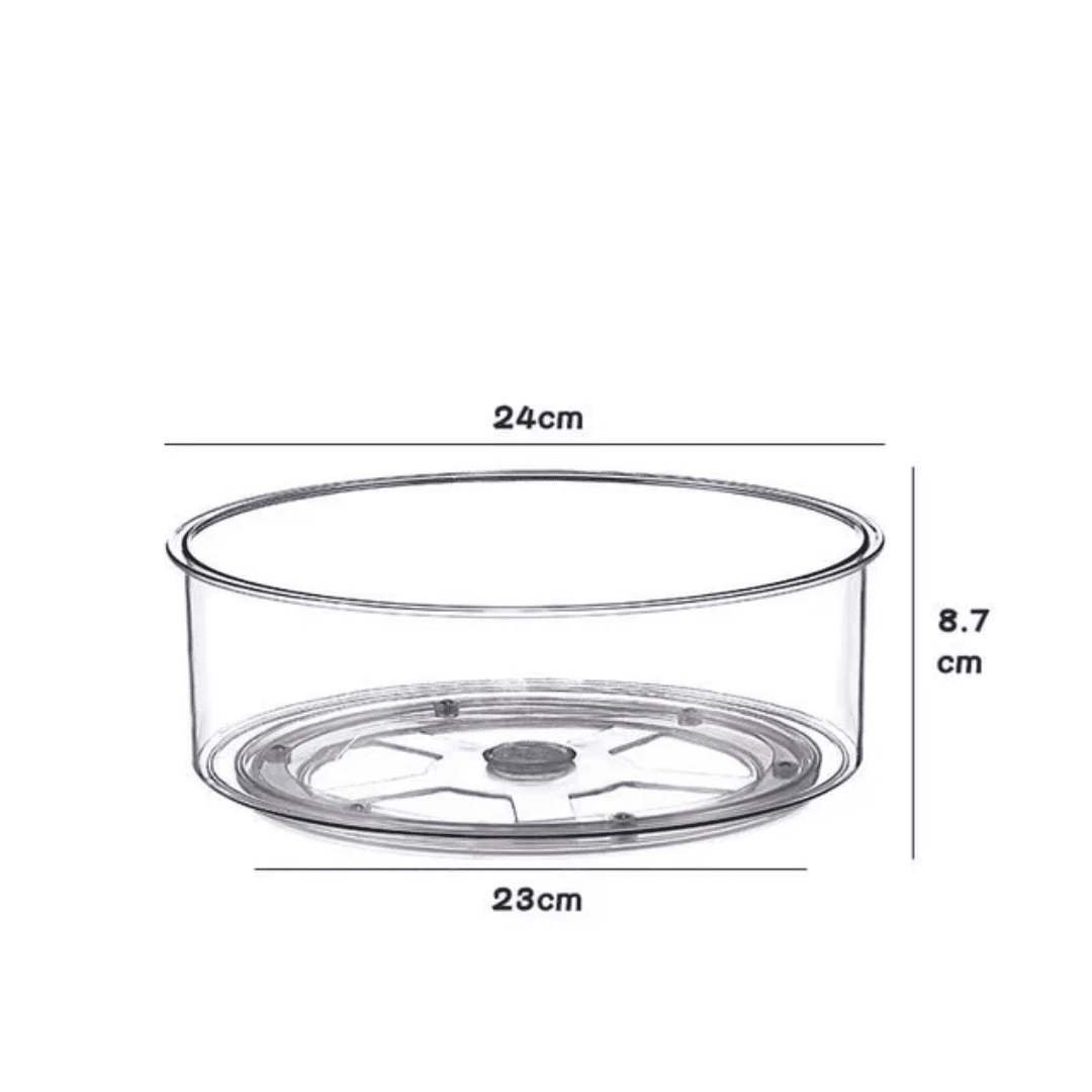 Acrylic Multipurpose Rotating Organizer Turntable