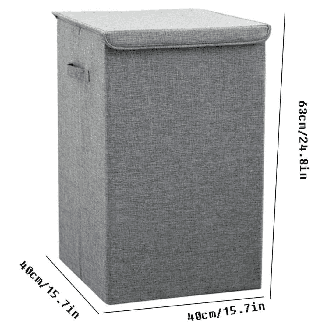Cotton Laundry Basket with Cover