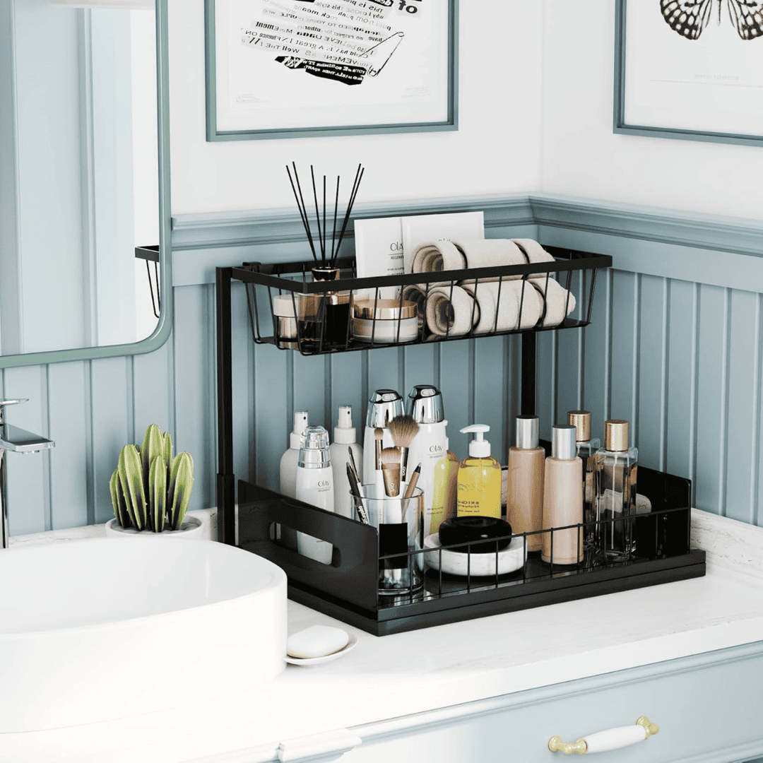2-Tier Multipurpose Organizer with Slide Rails