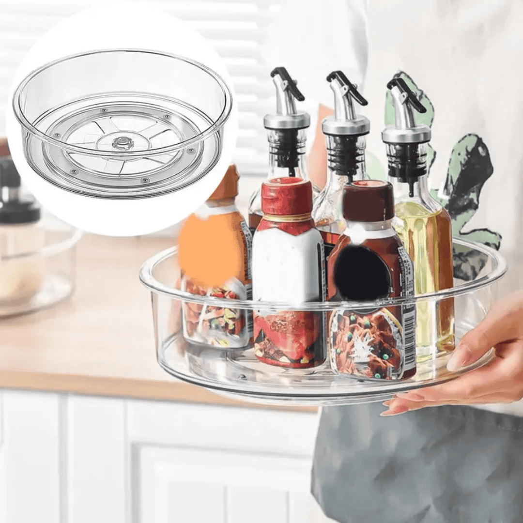 Acrylic Multipurpose Rotating Organizer Turntable