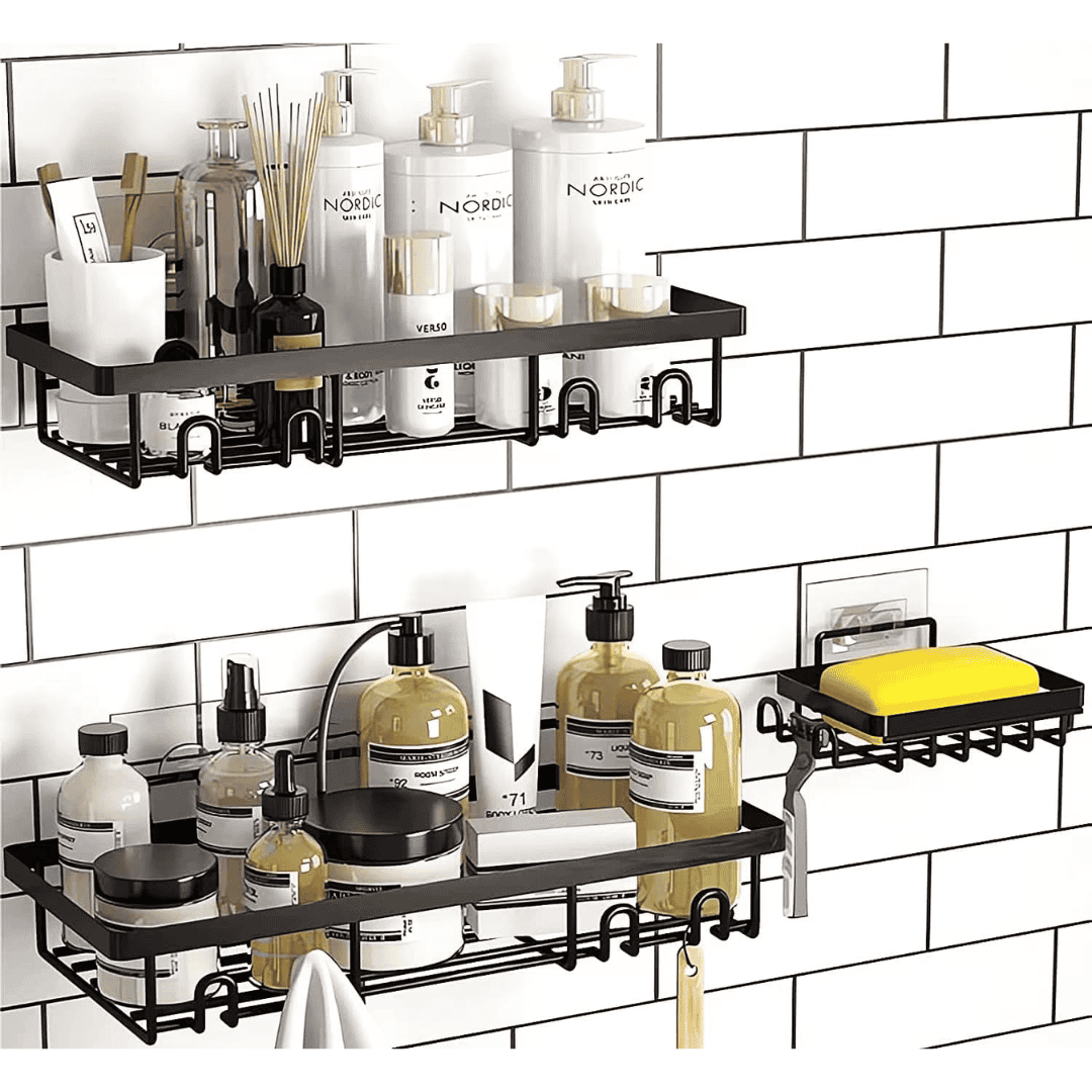 3pc Shower Caddy Shelf / Bathroom Organizer