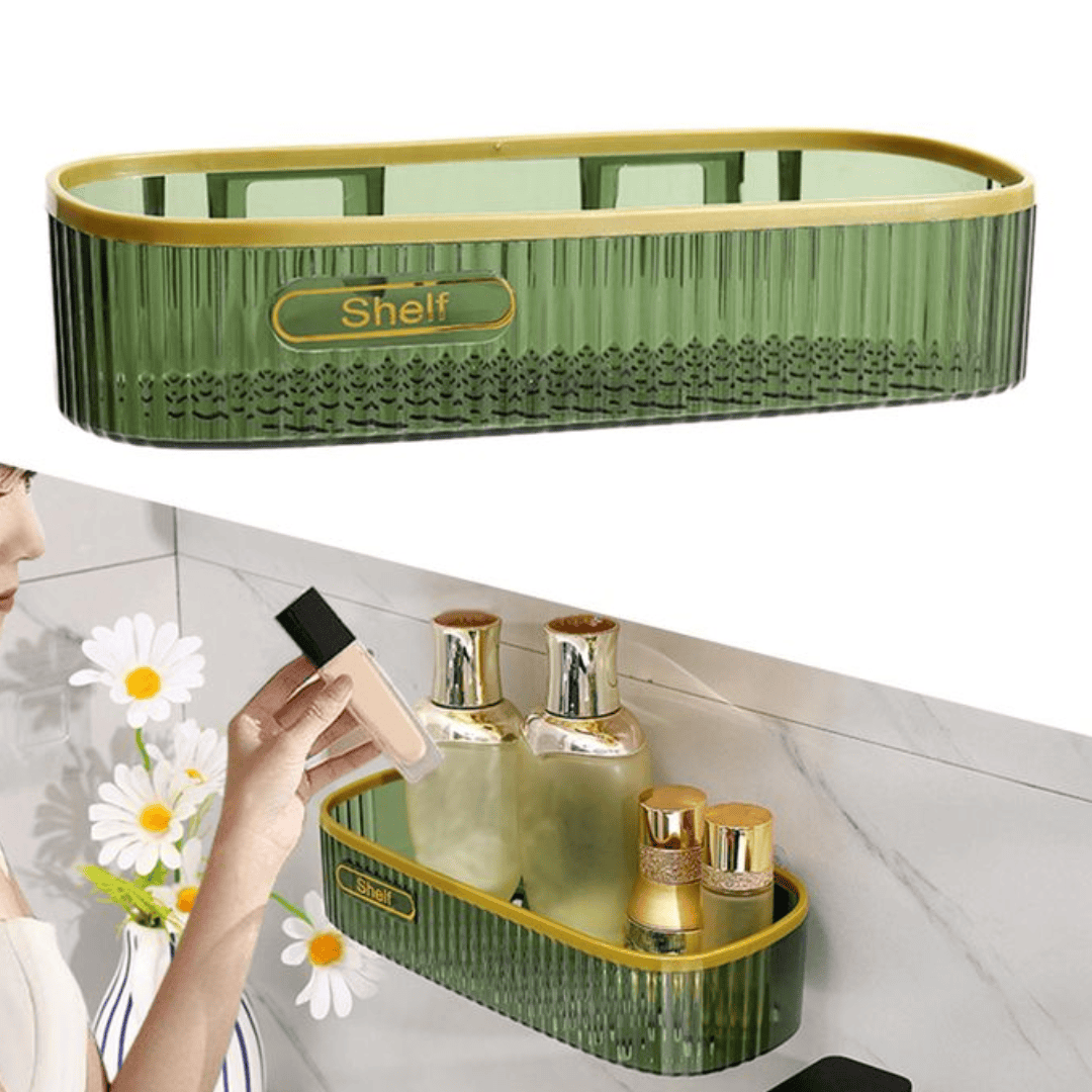 Acrylic Punch Free Bathroom Shelf