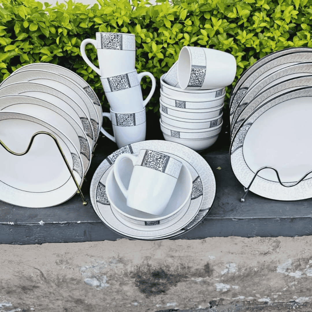 24pc Dinner Set with Deep Plates
