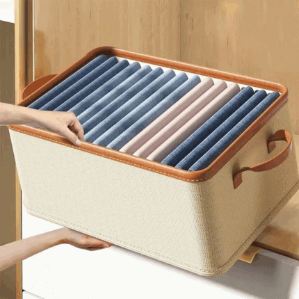 Collapsible Clothing Organizer – Beige