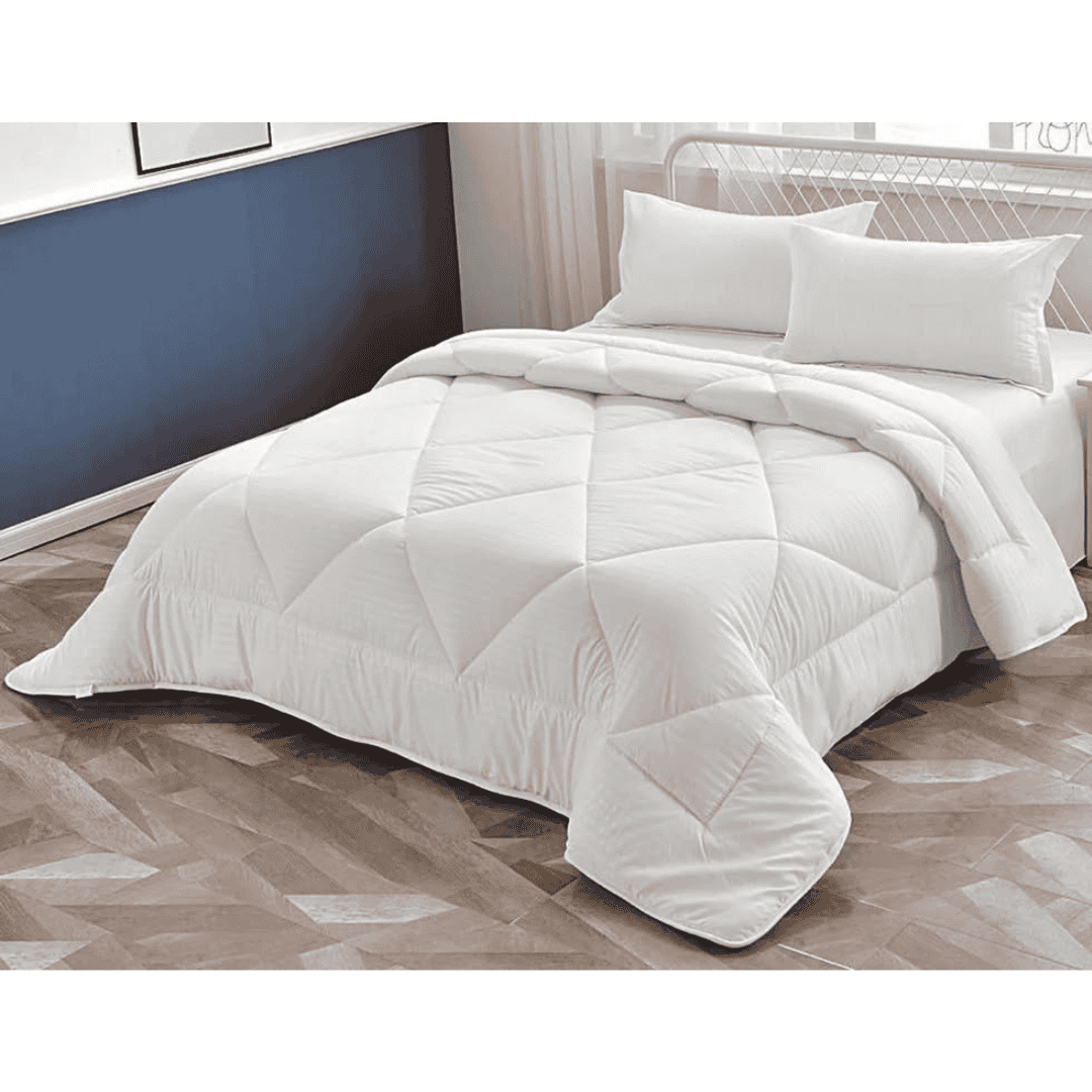 Binded White Stripes Duvet Set