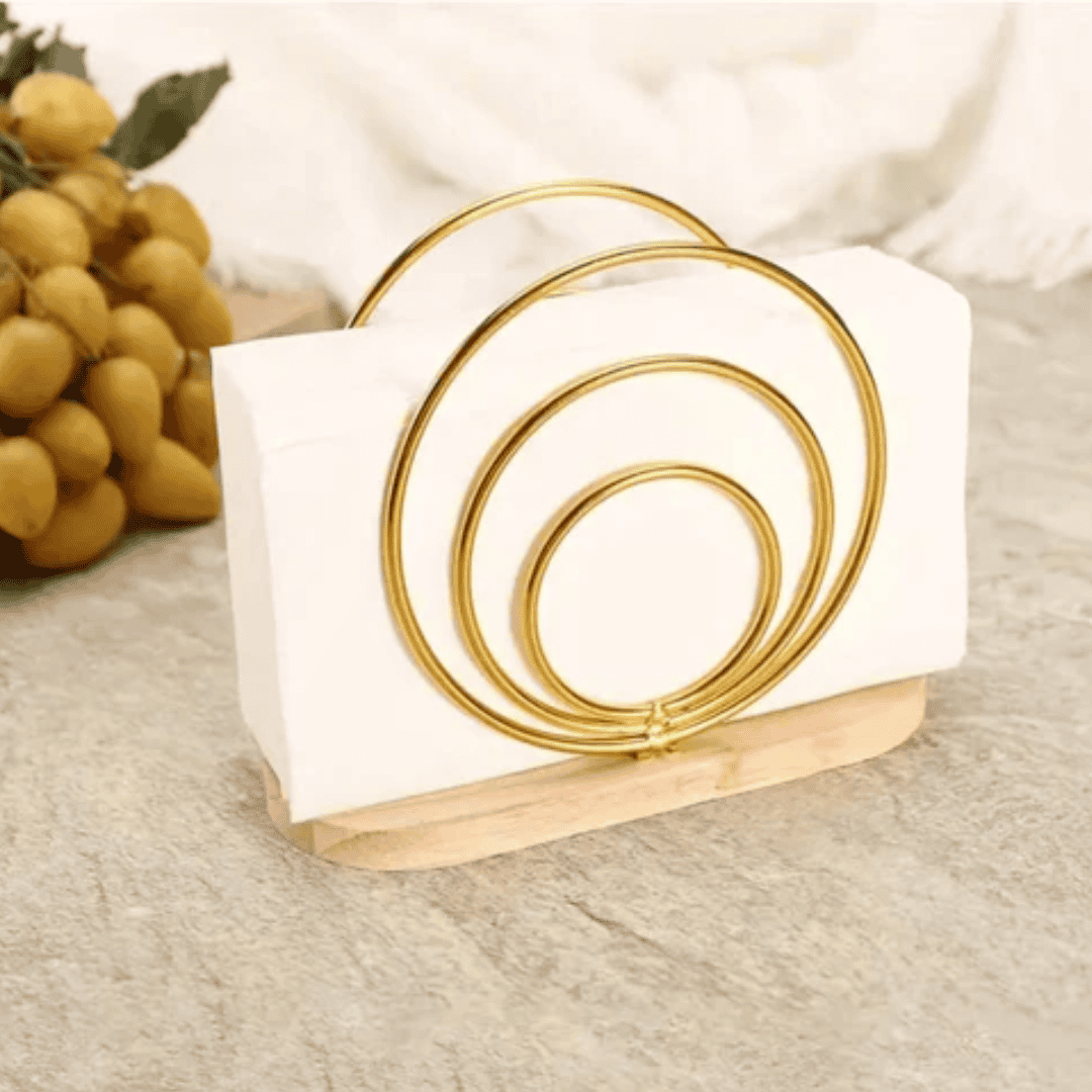 Napkin Holders with Wooden Base