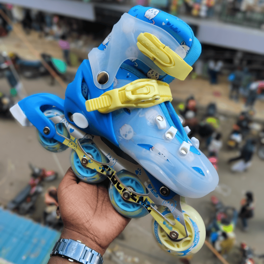 Blue Soft Boot Skates