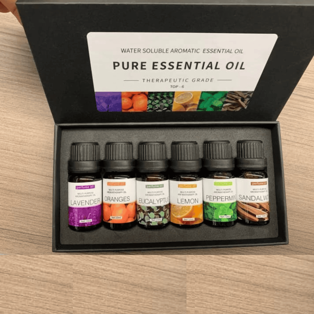 6pc set of 100% Pure Natural Aromatherapy Essential Oils