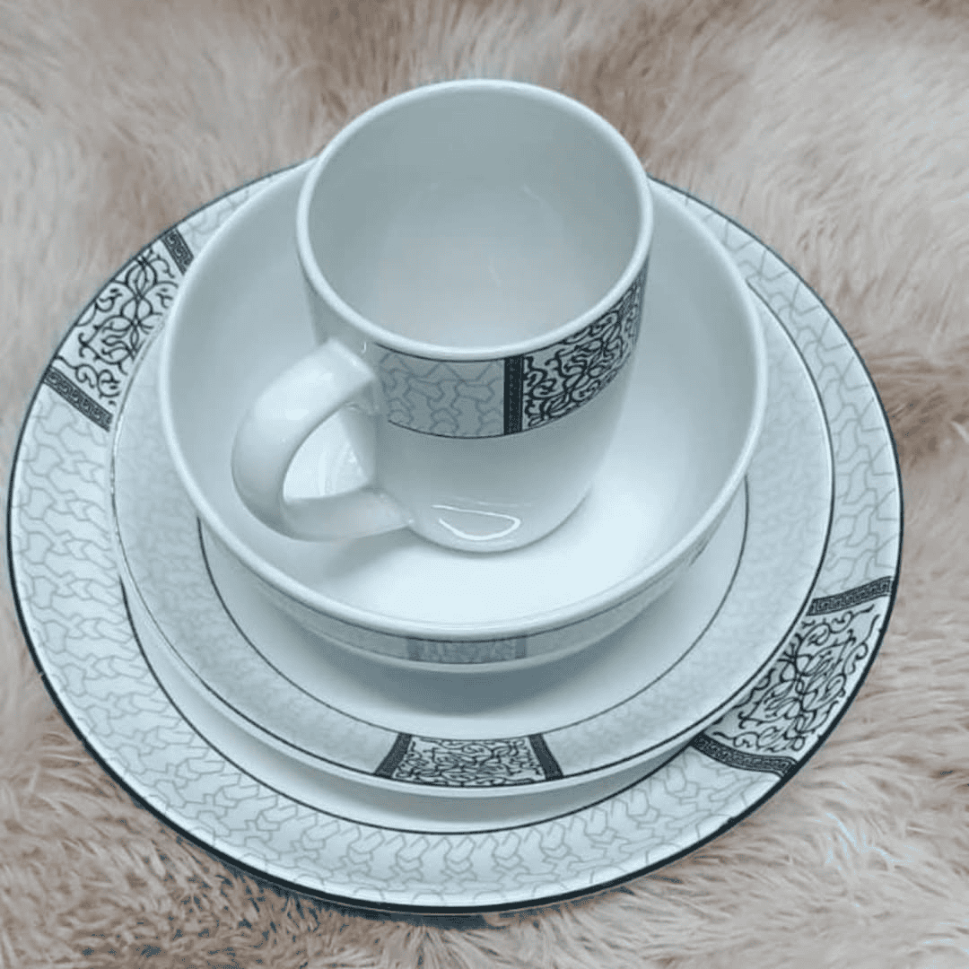 24pc Dinner Set with Deep Plates