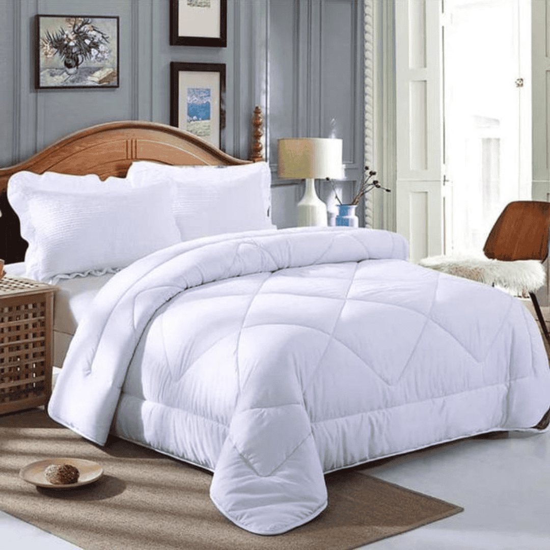Binded White Stripes Duvet Set