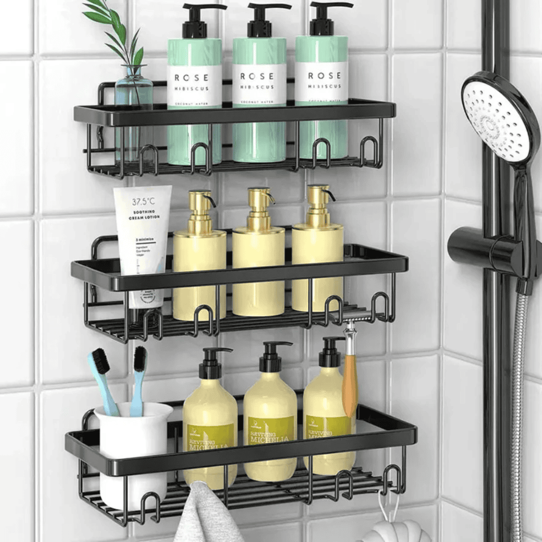6pcs Set Shower Caddy Shelf/Bathroom Organizer