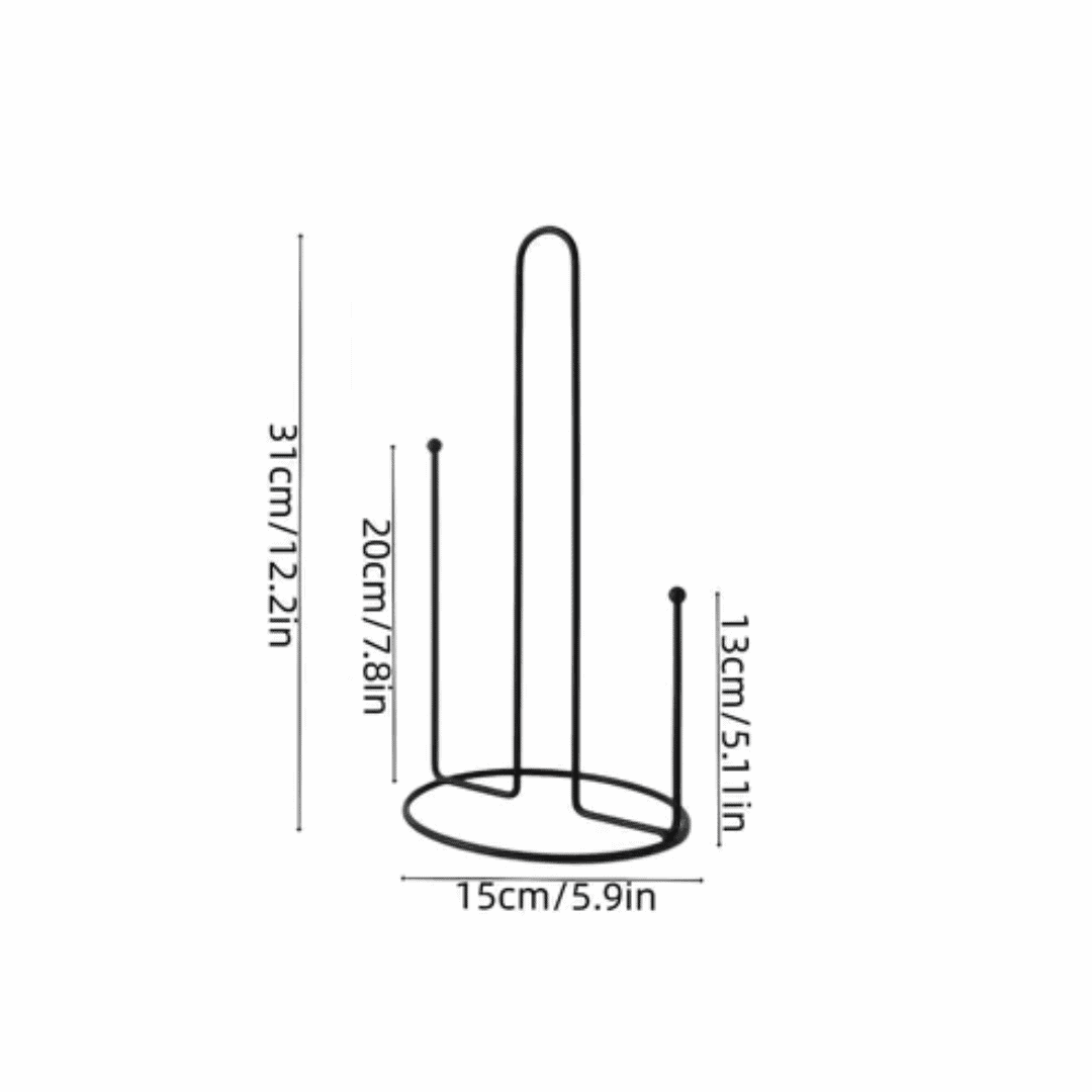 Metallic Paper Towel Holder