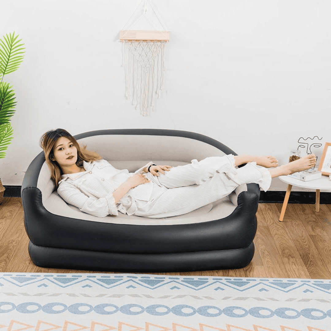 Inflatable 2-Seater Couch Blow-Up Air Sofa