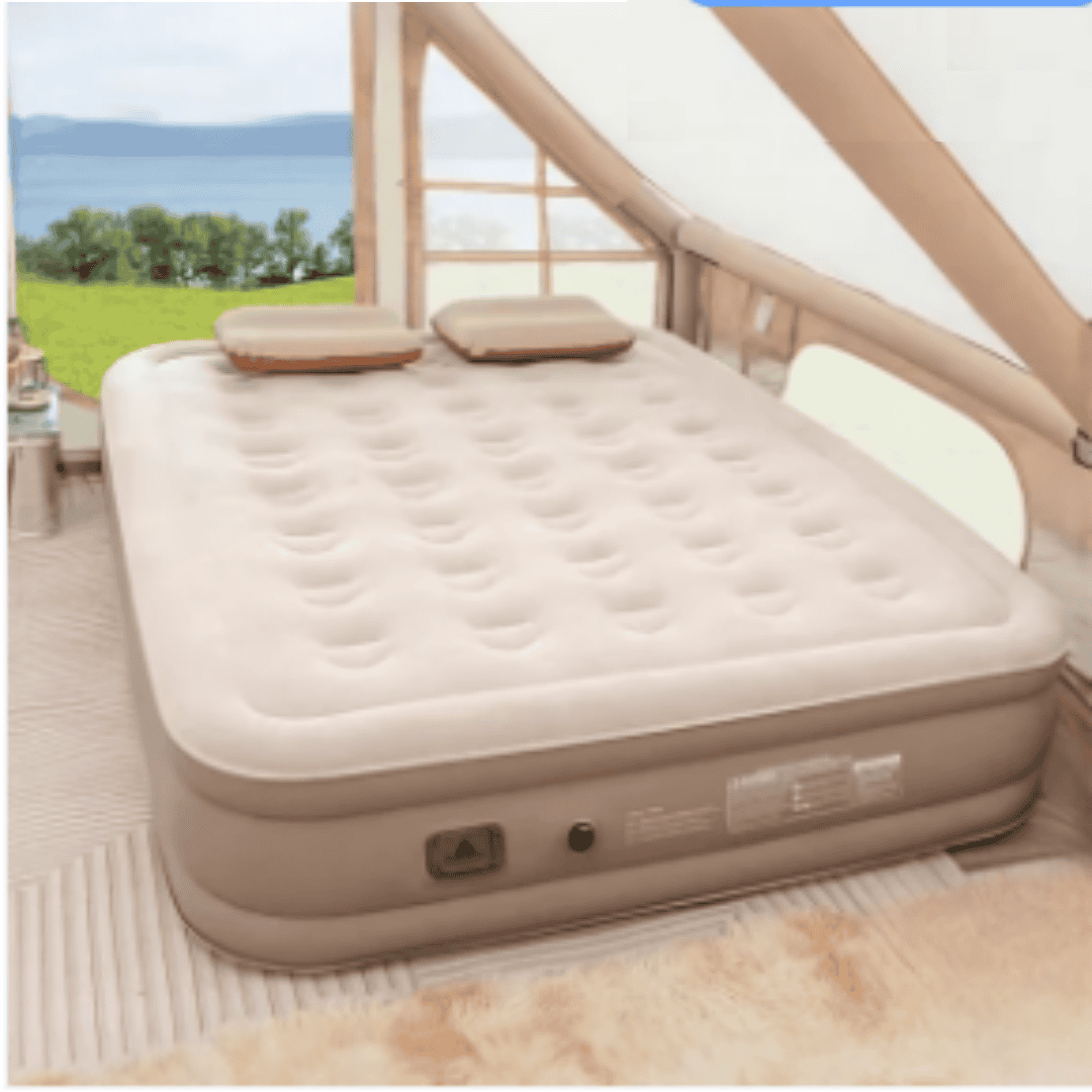 Inflatable Queen Size Airbed Mattress with Inbuilt Pump