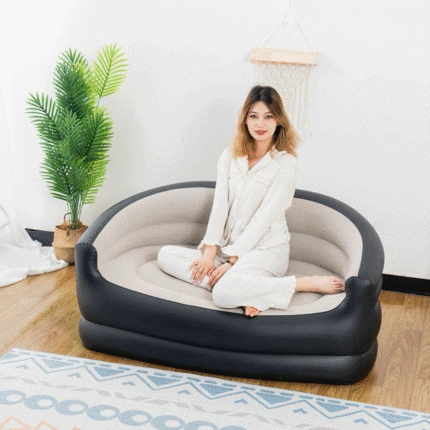 Inflatable 2-Seater Couch Blow-Up Air Sofa