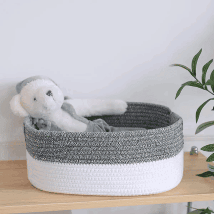 2pc Basket Set – Grey and White Colour Combination