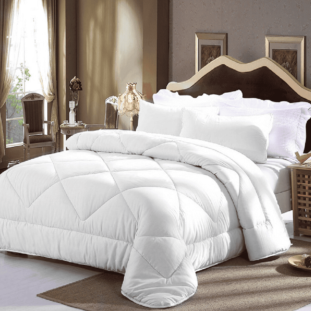 Binded White Stripes Duvet Set