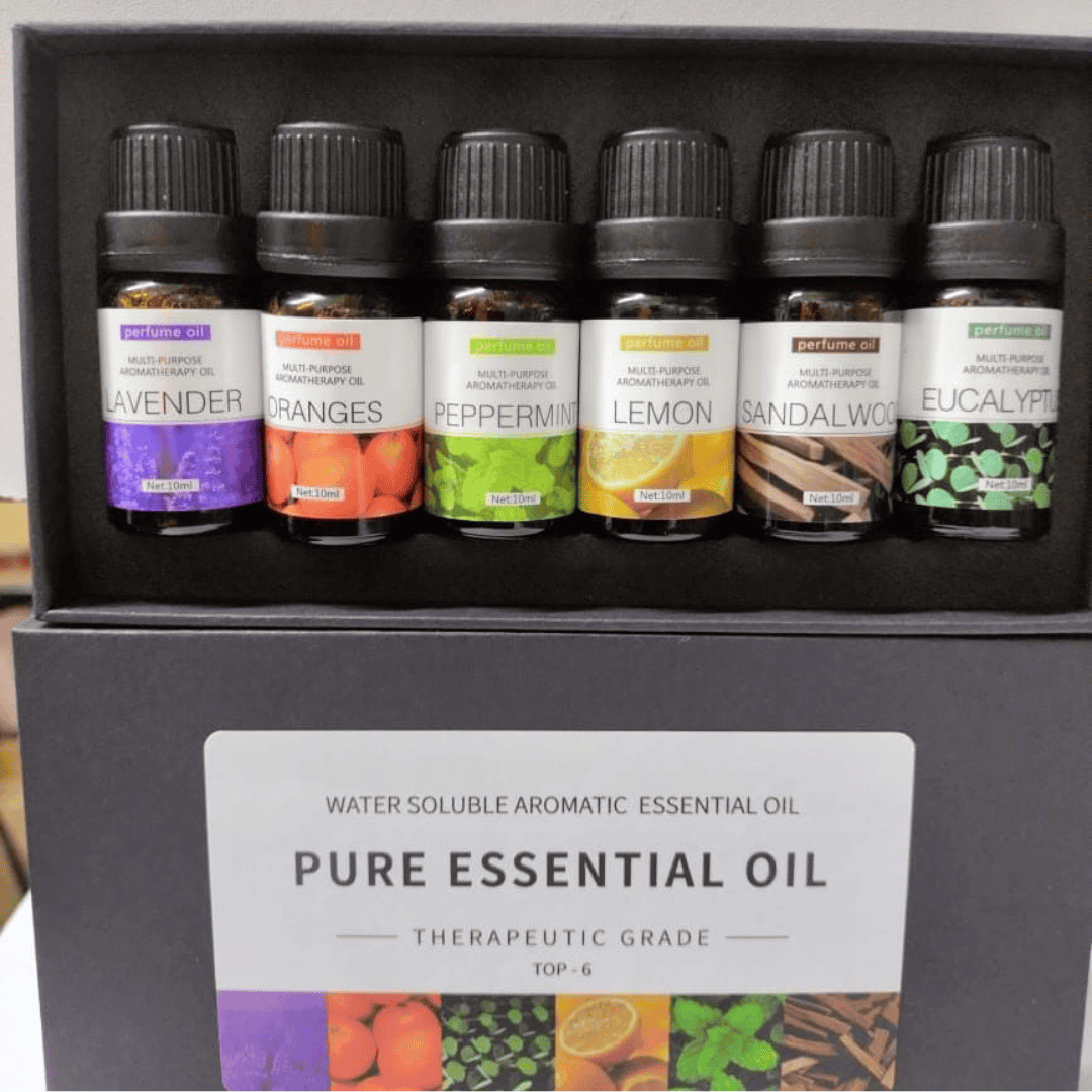 6pc set of 100% Pure Natural Aromatherapy Essential Oils