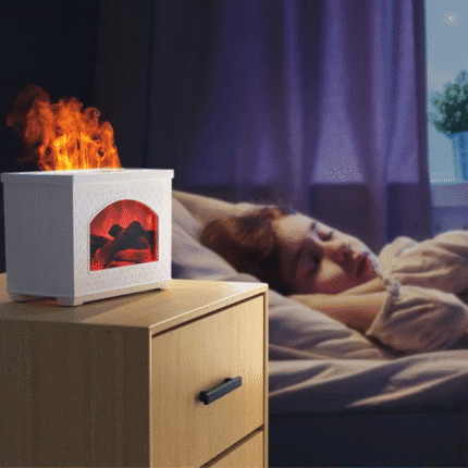 3D Fireplace Aromatherapy Diffuser Cool Mist Humidifier