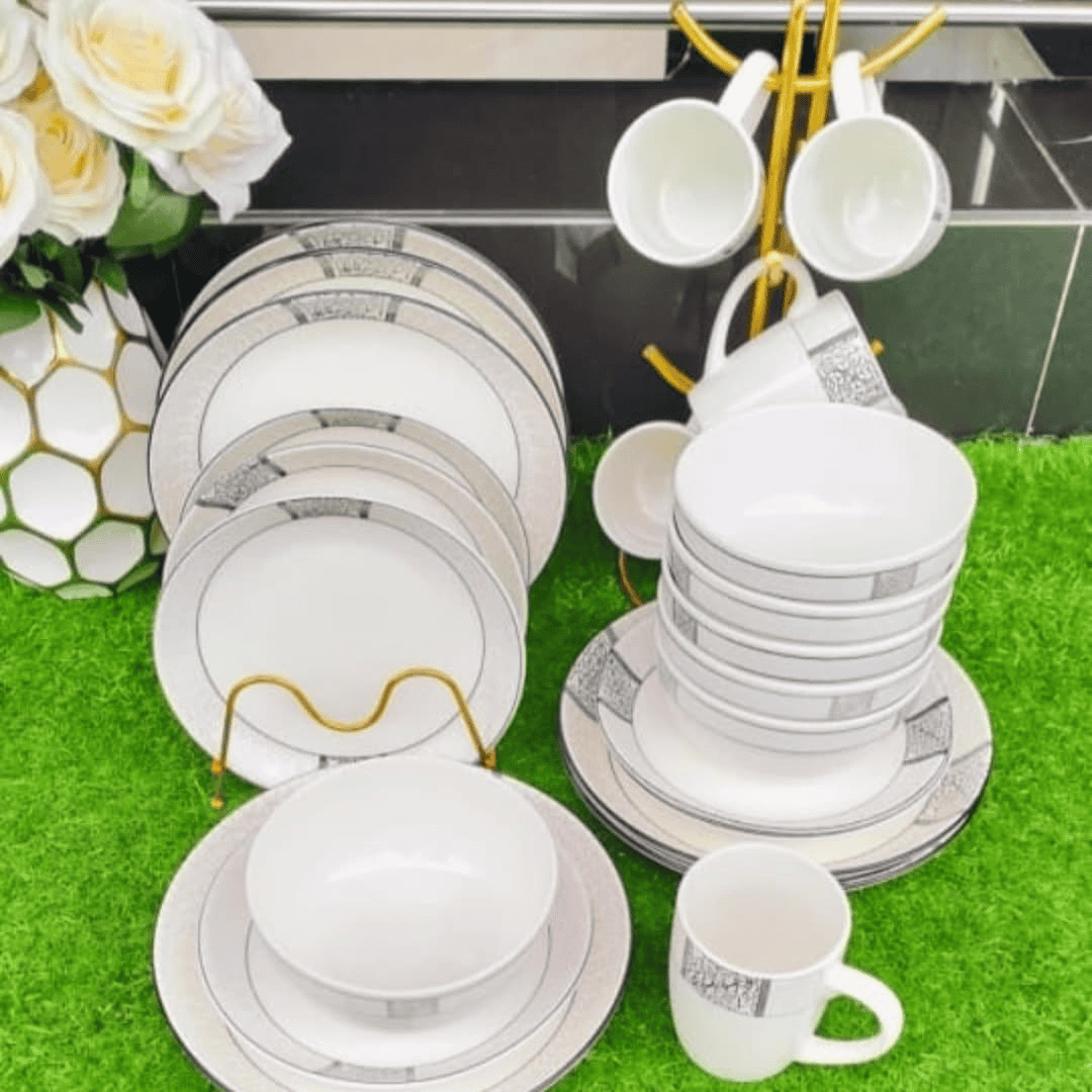 24pc Dinner Set with Deep Plates