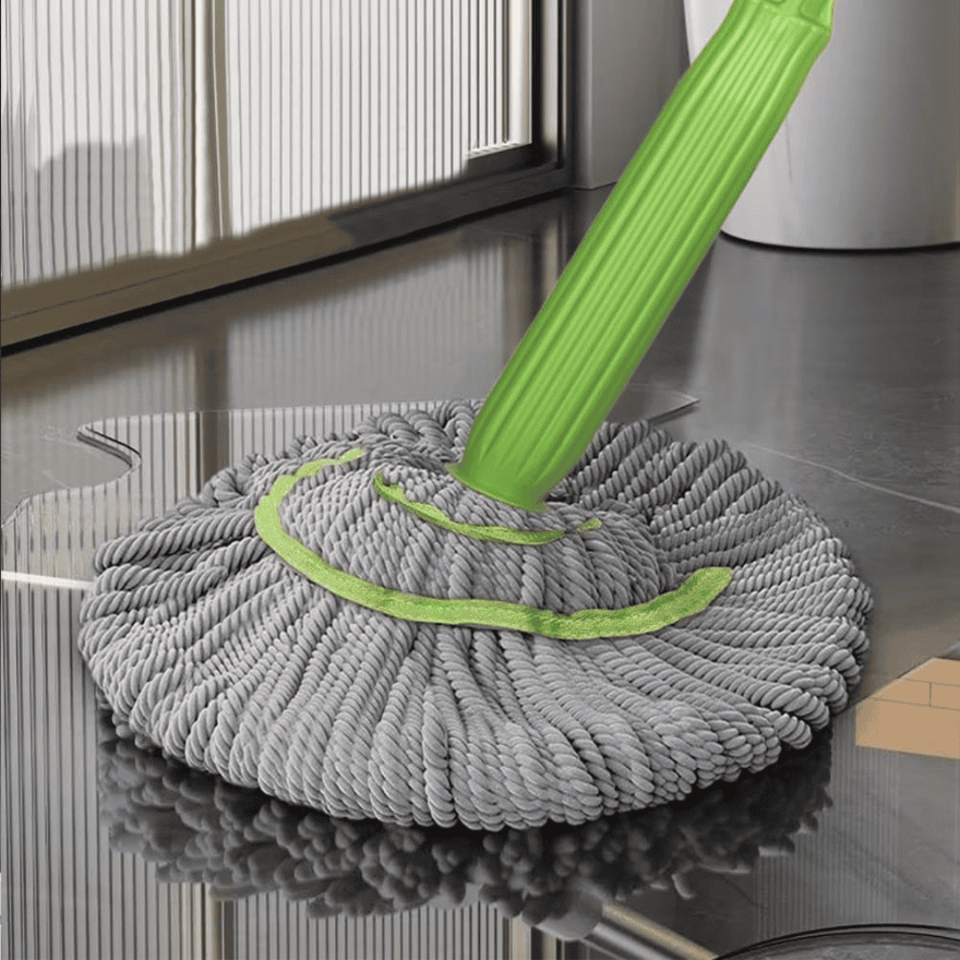 360 Rotating Self-Wringing Bamboo Twist Mop