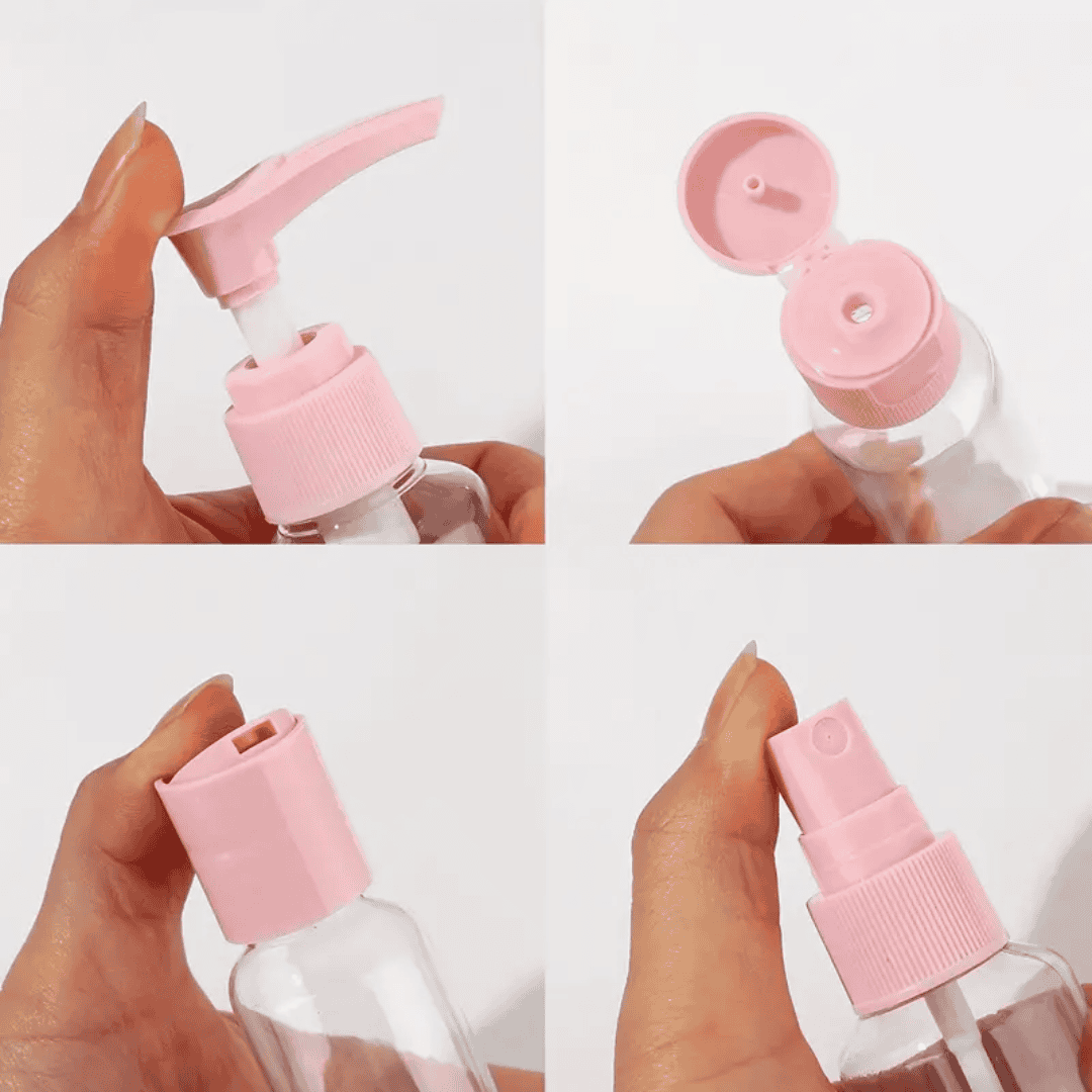 10 Pcs Refillable Travel Bottle Kits