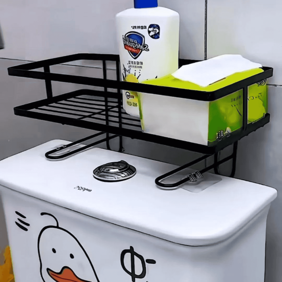 Single Layer Over the Toilet Rack/Shelf Bathroom Organizer