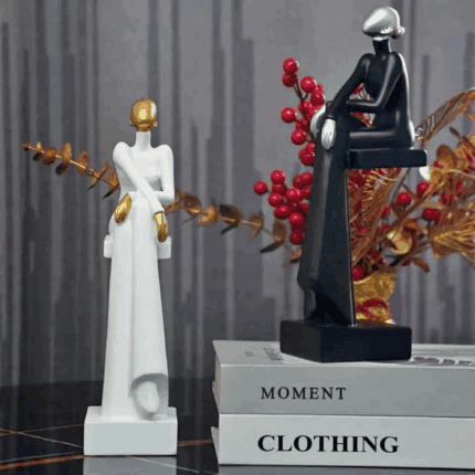 Art Resin Women Sitting Sculpture