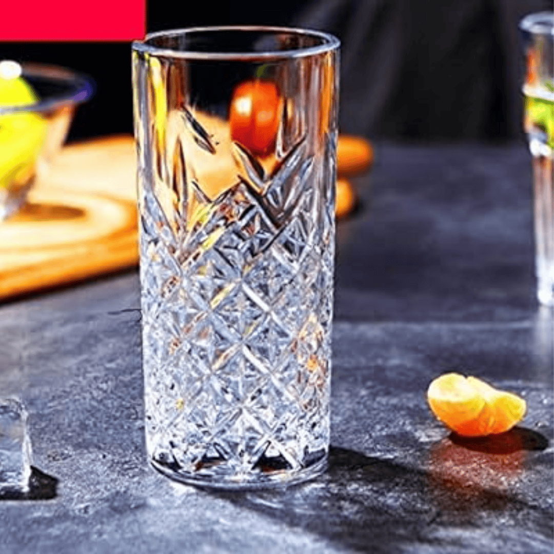 Set of 6 High Quality Long Glasses
