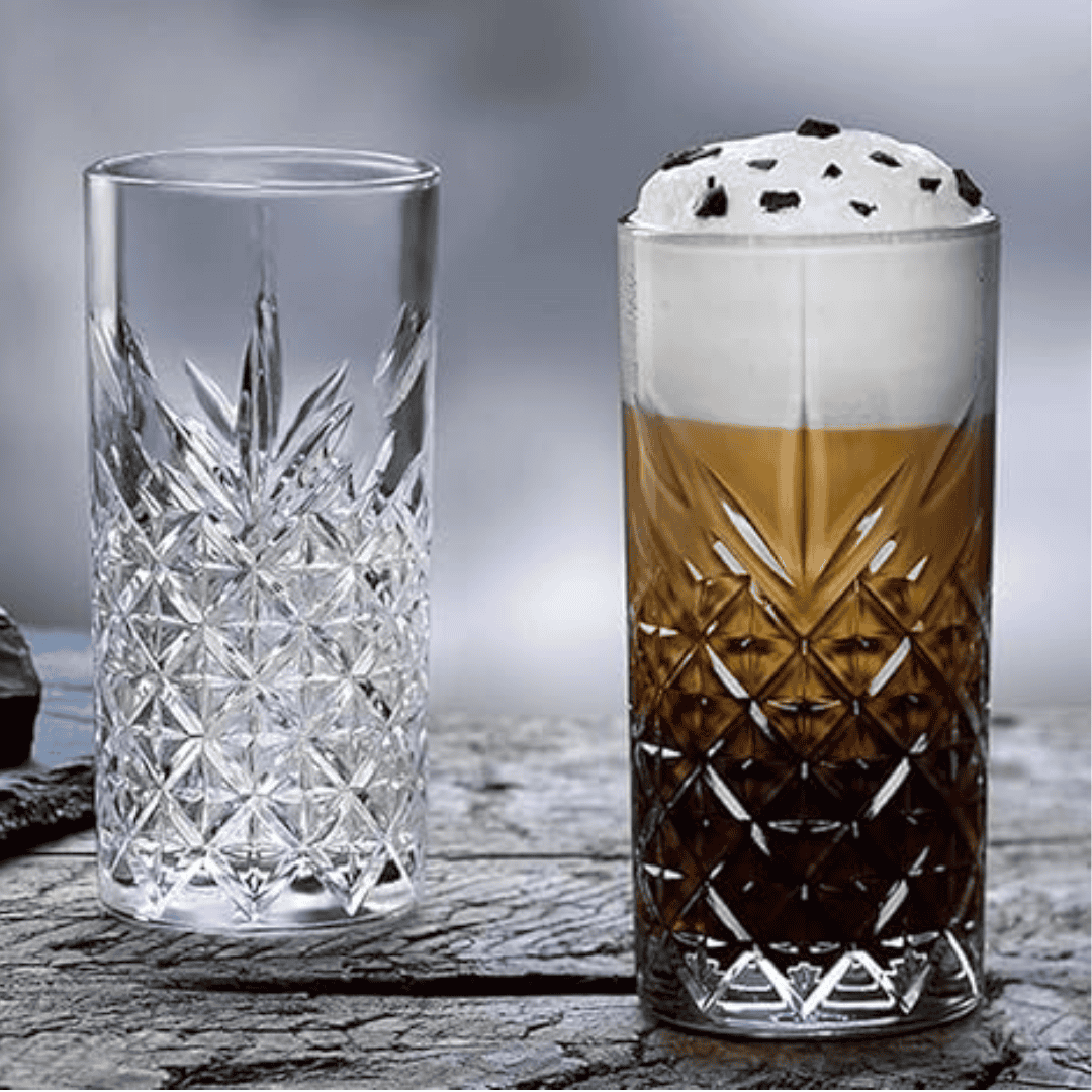 Set of 6 High Quality Long Glasses