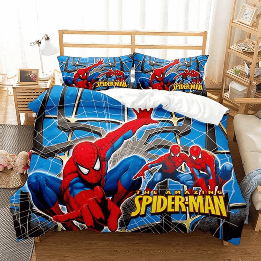 3 in 1 Cartoon Themed Kids Duvet Cover Set