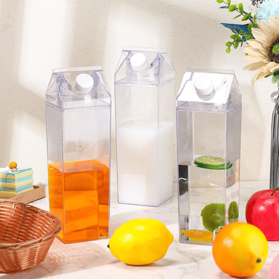Acrylic Fresh Milk Bottle