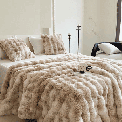Soft Bubble Winter Throw Blanket Tie Dye Minky Blanket