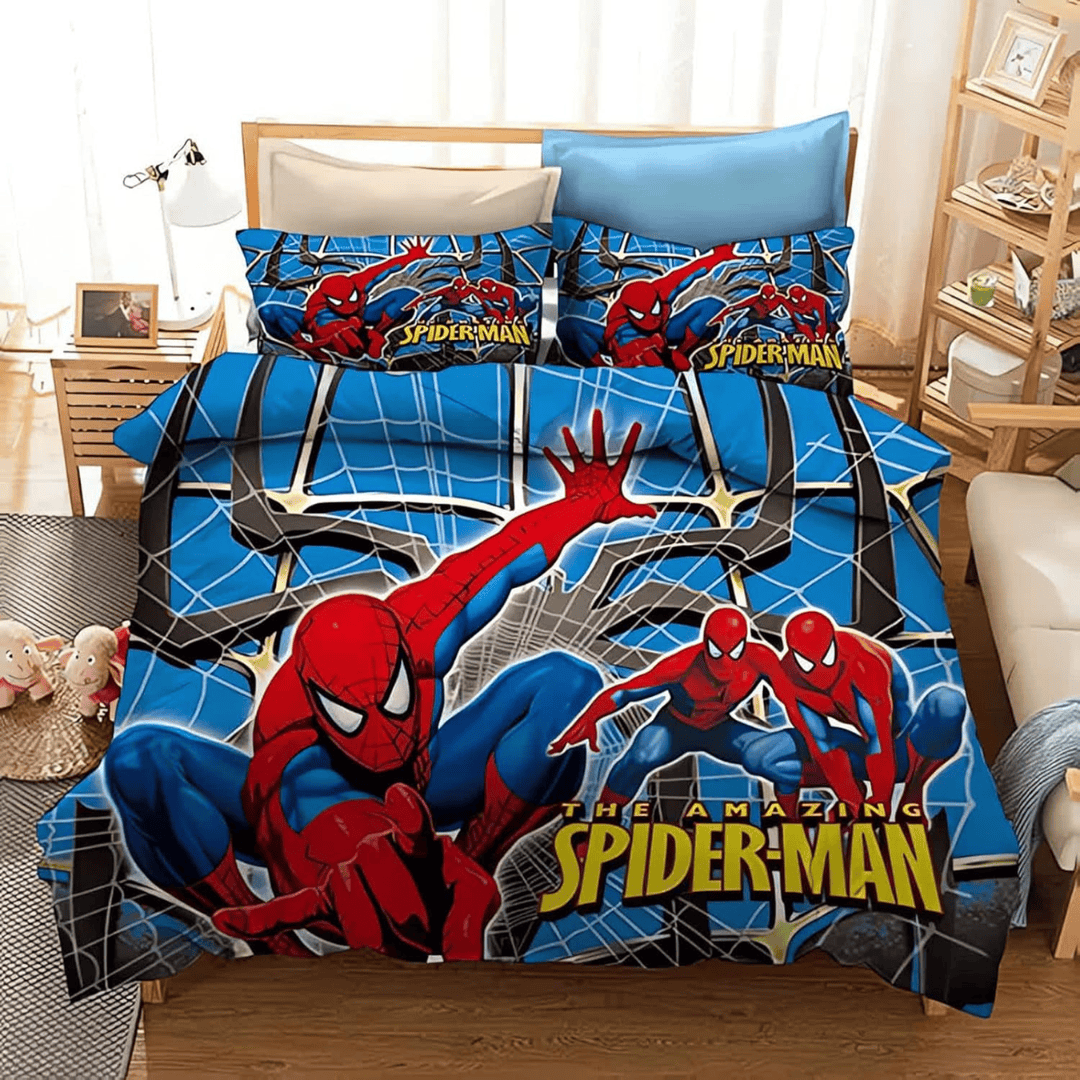 3 in 1 Cartoon Themed Kids Duvet Cover Set
