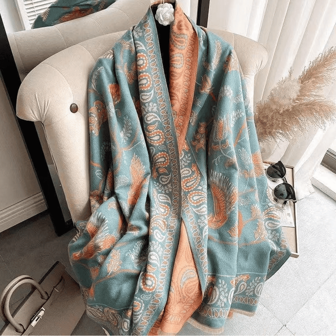 Luxury Floral Print Scarf for Women