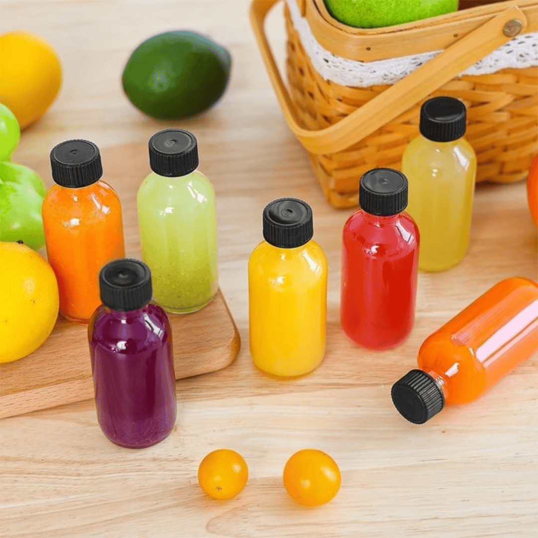 6pc Plastic Wellness Ginger Shot Bottles